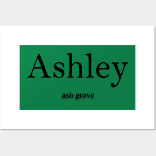 Ashley Name meaning Posters and Art